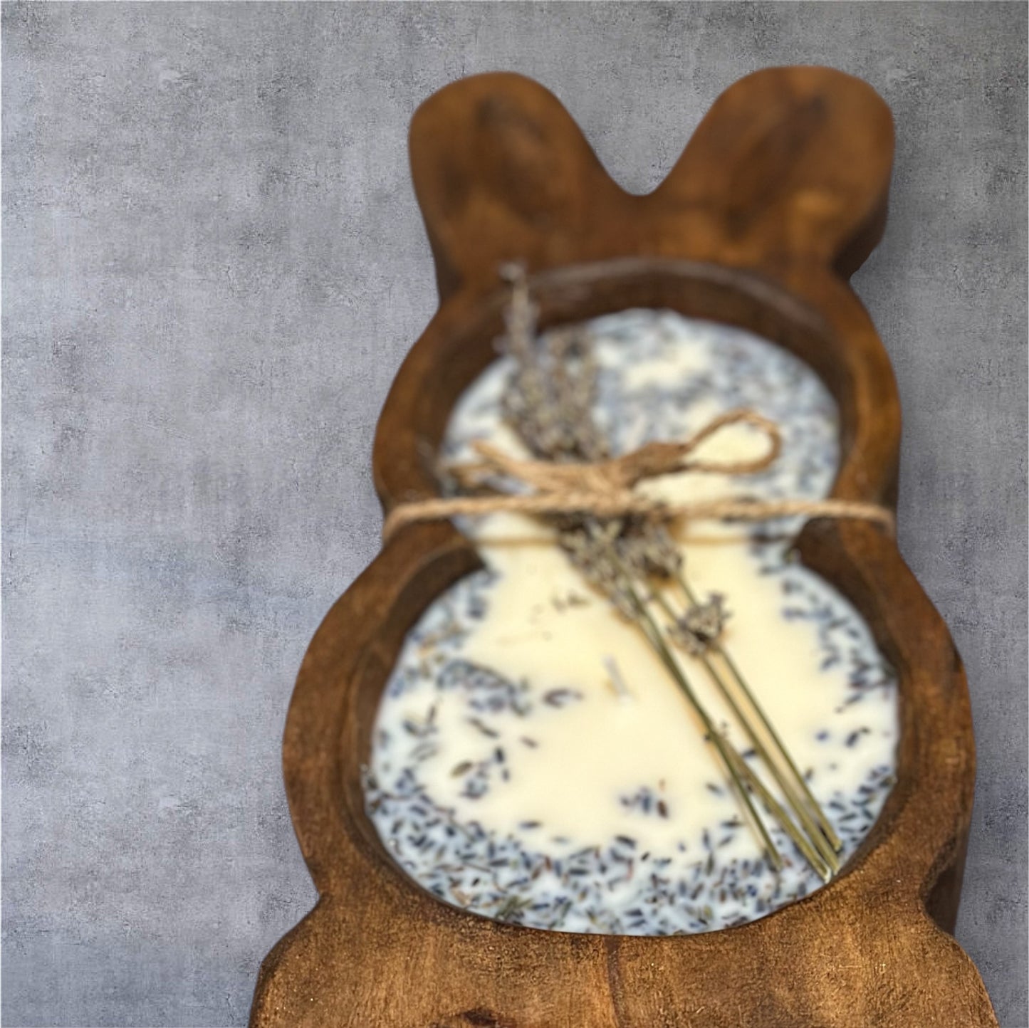 Rabbit Dough Bowl Candle
