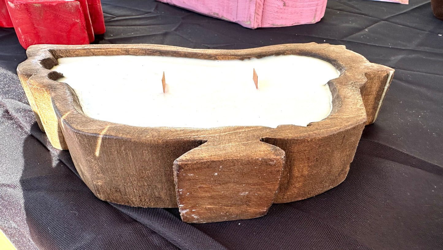 Hen Dough Bowl Candle