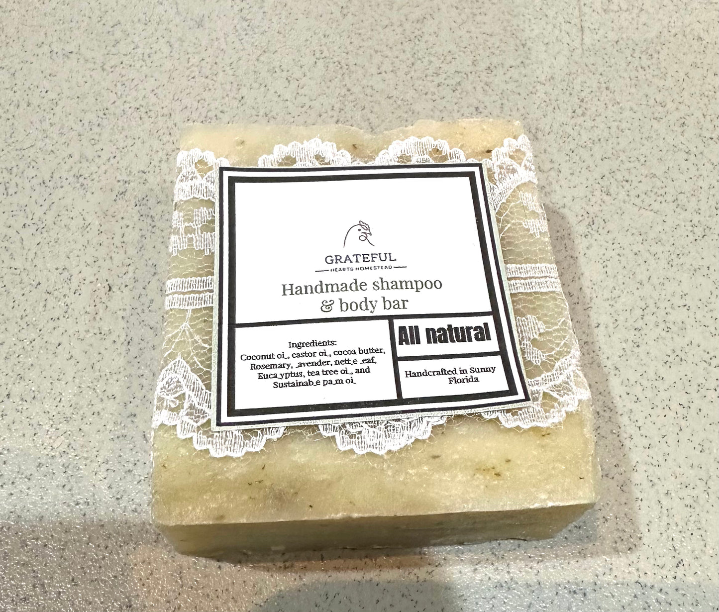 All Natural Shampoo and Body bar