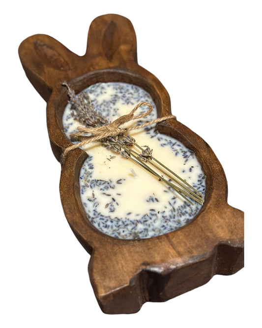 Rabbit Dough Bowl Candle